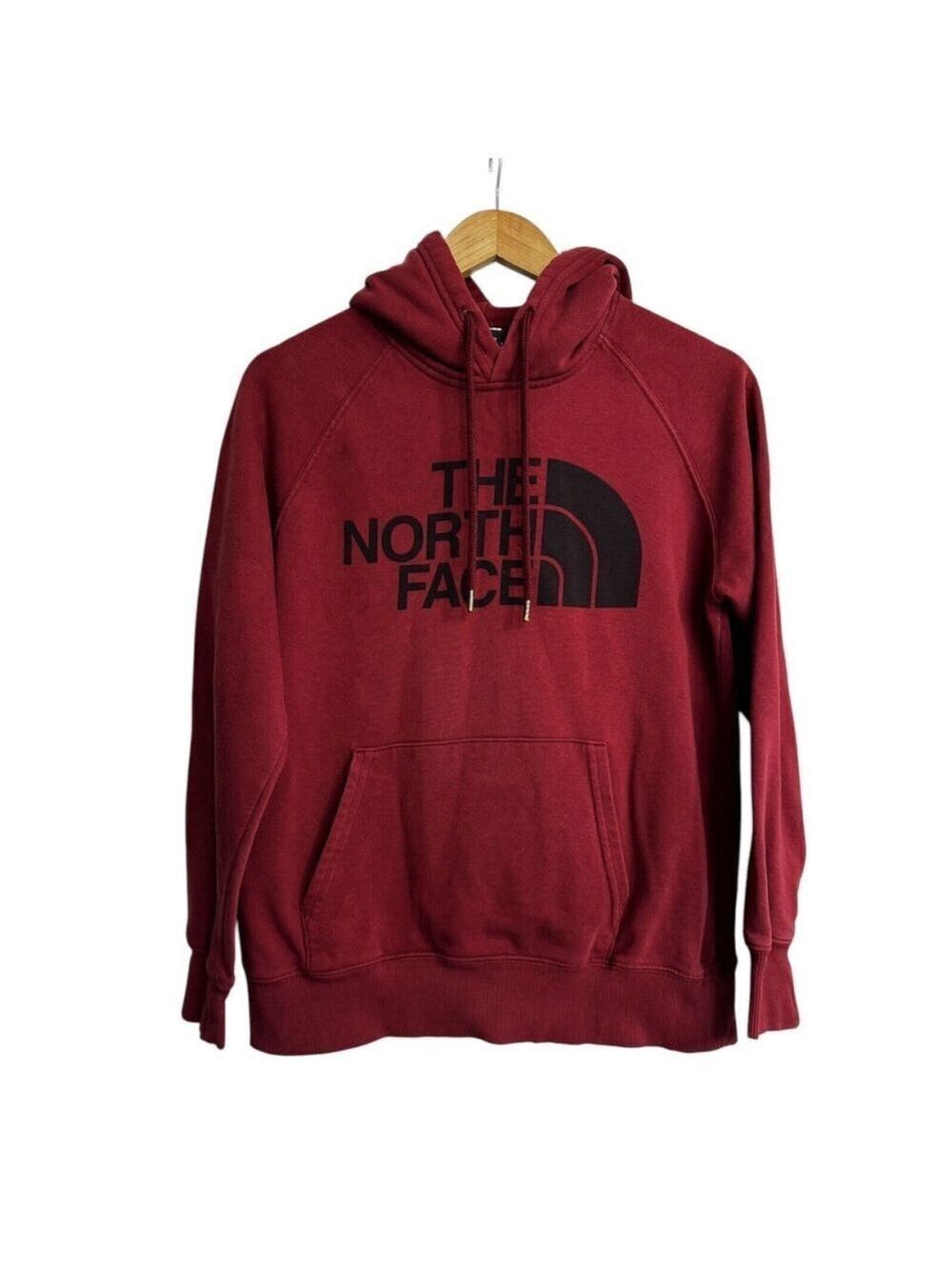 The North Face Hoodie Women’s Small Red Half Dome Pullover Graphic Logo